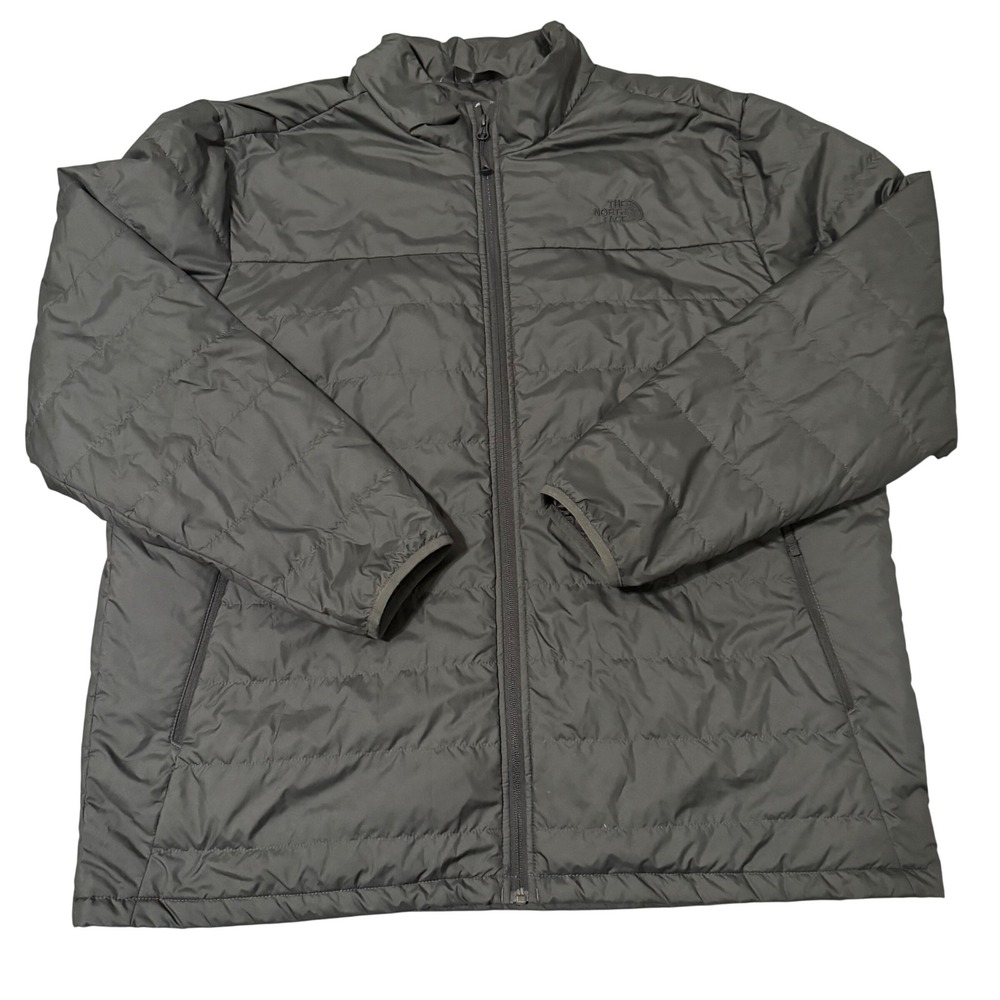The North Face Bombay Mens XXL Insulated‎ Puffer Jacket Gray Full Zip Outdoor